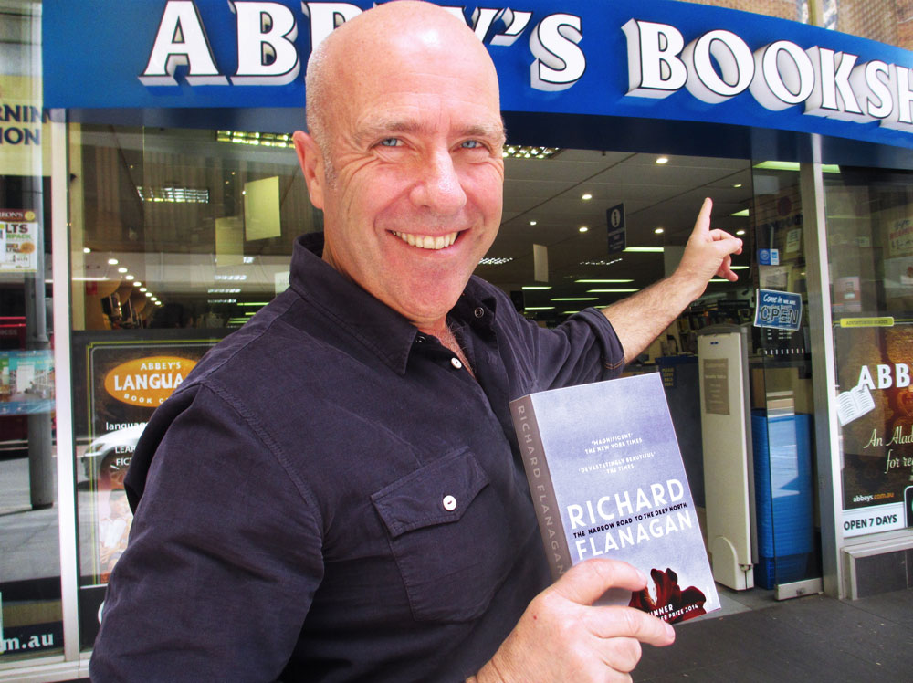 Richard Flanagan at Abbey's Bookshop